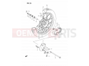 SUZUKI DS80 N (1992) (E03) 25 - FRONT WHEEL