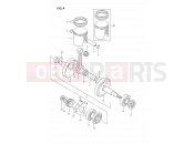 SUZUKI DS80 N (1992) (E24) 4 - CRANKSHAFT