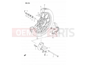 SUZUKI DS80 N (1992) (E24) 25 - FRONT WHEEL