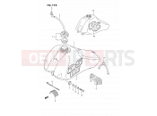 SUZUKI DS80 P (1993) (E03) 19B - FUEL TANK (MODEL L/M)