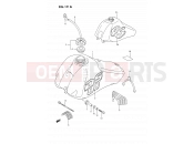 SUZUKI DS80 R (1994) (E24) 19A - FUEL TANK (MODEL L/M)
