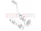 SUZUKI DS80 T (1996) (E03,E28,E33) 12 - KICK STARTER