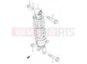 SUZUKI DS80 W (1998) (E03,E28,E33) 32 - REAR SHOCK ABSORBER