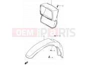 SUZUKI DS80 Y (2000) (E03,E28,E33) 23 - HEADLAMP HOUSING