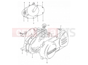 SUZUKI DS80 Y (2000) (E24) 3 - CRANKCASE COVER