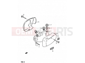 SUZUKI FR80 D (1983) 26 - OIL TANK - FRAME COVER