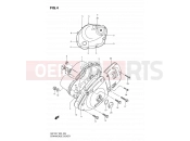 SUZUKI GN125 X (1999) 4 - CRANKCASE COVER