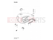 SUZUKI GN125 X (1999) 30A - FUEL TANK (MODEL X)