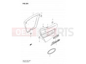 SUZUKI GN125 X (1999) 32A - FRAME COVER (MODEL X/Y)