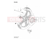 SUZUKI GN125 X (1999) 40A - FRONT WHEEL (GN125EV/EW/EX/EY/EK1)