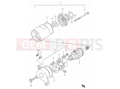 SUZUKI GN125E N (1992) (E30) 16A - STARTING MOTOR (MODEL M/N/R)