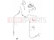 SUZUKI GN125E N (1992) (E30) 47A - HANDLEBAR - FRONT CABLE (MODEL N,GN125ER)