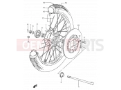 SUZUKI GN125E N (1992) (E30) 45 - FRONT WHEEL (GN125Z/D/K/M/R)