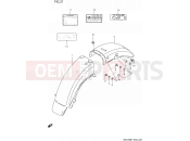 SUZUKI GN125E R (1994) (E03) 37 - REAR FENDER