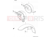 SUZUKI GN125E R (1994) (E03) 34 - HEADLAMP HOUSING