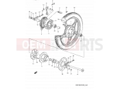 SUZUKI GN125E R (1994) (E03,E28,E33) 44 - REAR WHEEL