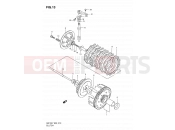 SUZUKI GN125E X (1999) 13 - CLUTCH