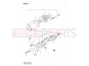 SUZUKI GN125E X (1999) 16 - STARTING MOTOR (MODEL V/W/X/Y)