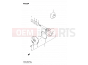 SUZUKI GN125E X (1999) 22A - FRONT TURN SIGNAL LAMP (MODEL Y/K1 E02,E04,E18,E21,E22,E71)