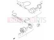 SUZUKI GN250 M (1991) 26 - TURN SIGNAL LAMP (E25,E39)