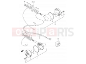 SUZUKI GN250 P (1993) 25 - TURN SIGNAL LAMP (E02,E04,E34,E53,MODEL N/P/R E24)