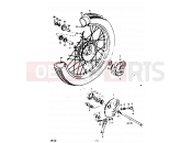 SUZUKI GP100 N (1992) 53 - FRONT WHEEL (E02, E06, E24)