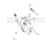 SUZUKI GP100U D (1983) 27 - STAND - FOOTREST