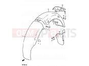 SUZUKI GP125 X (1999) 67 - REAR FENDER
