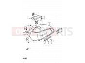 SUZUKI GP125U X (1999) 40 - FUEL TANK (MODEL X)