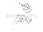 SUZUKI GP125U X (1999) 55 - HEADLAMP HOUSING - FRONT FENDER