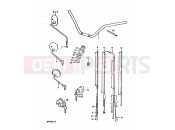 SUZUKI GP125U X (1999) 59 - HANDLEBAR