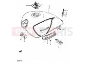 SUZUKI GR650 / GR650X E (1984) 43 - FUEL TANK (GR650D)