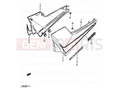 SUZUKI GR650 / GR650X E (1984) 50 - FRAME COVER (GR650XD)
