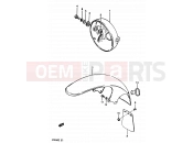 SUZUKI GR650 / GR650X E (1984) 57 - HEADLAMP HOUSING - FRONT FENDER