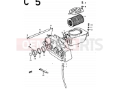 SUZUKI GS1000 C (1978) 14 - AIR CLEANER