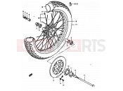 SUZUKI GS1000 C (1978) 41 - FRONT WHEEL (GS1000C, N)
