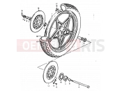SUZUKI GS1000 N (1992) 42 - FRONT WHEEL (GS1000HC, EC, HN, EN)