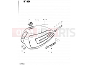 SUZUKI GS1000G T (1996) 53 - FUEL TANK (MODEL X)