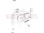 SUZUKI GS1100G D (1983) 38 - FUEL TANK (MODEL D)