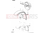 SUZUKI GS1100G D (1983) 50 - HEADLAMP HOUSING - FRONT FENDER