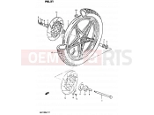 SUZUKI GS1100G D (1983) 51 - FRONT WHEEL