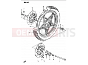 SUZUKI GS1100G F (1985) 43 - FRONT WHEEL