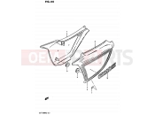 SUZUKI GS1100GK /GS1100GK2 Z (1982) 44 - FRAME COVER (GS1100GK2/GKD)