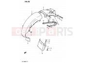 SUZUKI GS1100GK /GS1100GK2 Z (1982) 58 - REAR FENDER