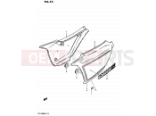 SUZUKI GS1100GK D (1983) 43 - FRAME COVER (GS1100GKZ)