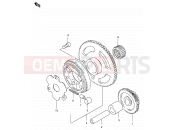 SUZUKI GS125 / GS125E / GS125ES Z (1982) 10 - STARTER CLUTCH