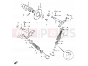 SUZUKI GS125 / GS125E / GS125ES Z (1982) 11 - CAM SHAFT - VALVE (MODEL Z/D)