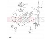 SUZUKI GS125 / GS125E / GS125ES Z (1982) 43A - FUEL TANK (MODEL R P37)