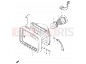 SUZUKI GS125 / GS125E / GS125ES Z (1982) 32 - HEADLAMP (E34)