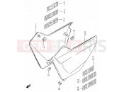 SUZUKI GS125 / GS125E / GS125ES Z (1982) 47 - FRAME COVER (MODEL Z)